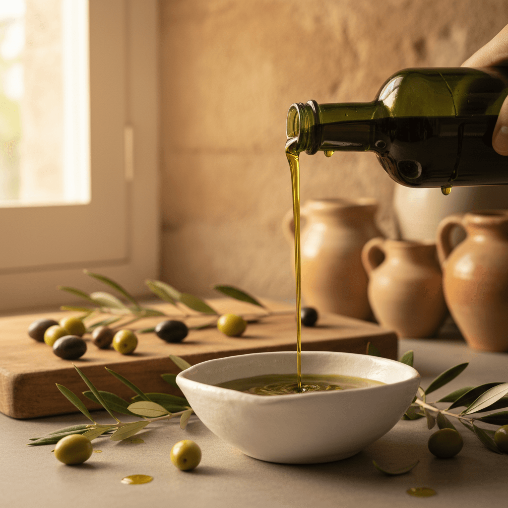 Extra virgin oil tasting at a traditional frantoio